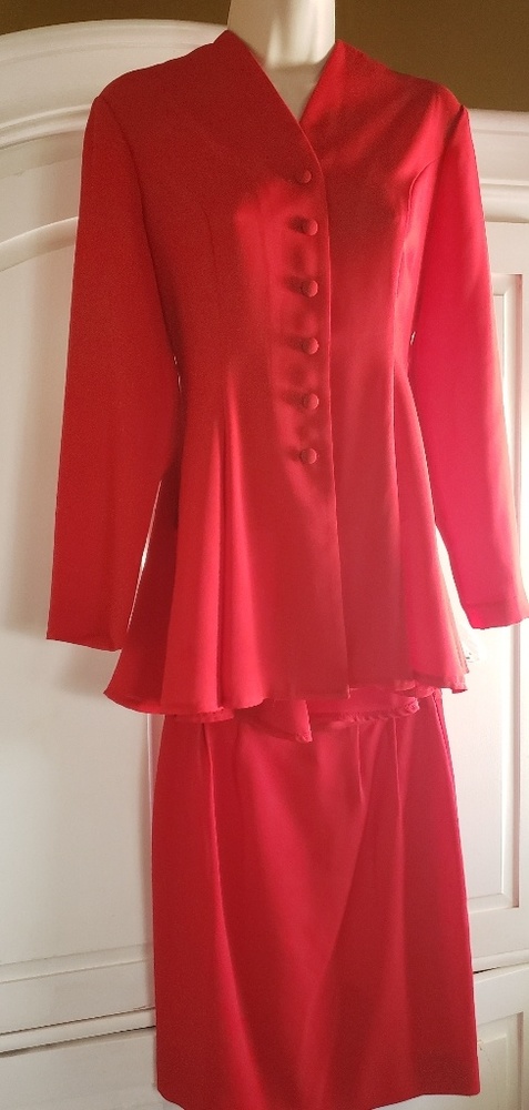 Power  Red Blazer and Skirt